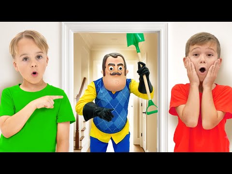 كريس ومايكل يحاولان تكوين صداقة مع جار، وقصص أخرى مضحكة للأطفال!