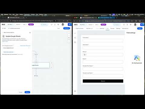 Wix Form to Google Sheet Automation