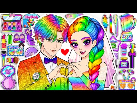 💖Paper DIY💖KPOP DEMON HUNTERS Rumi x Jinu Colorful Hair Care + Skincare + Makeup Blind Bag Unboxing