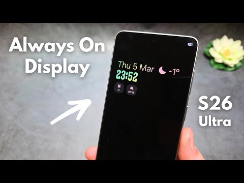 Samsung Galaxy S26 Ultra - Always ON Display Customization , How to Change Style of AOD