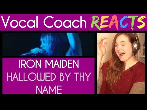Vocal Coach reacts to Iron Maiden (Bruce Dickinson) Hallowed Be Thy Name