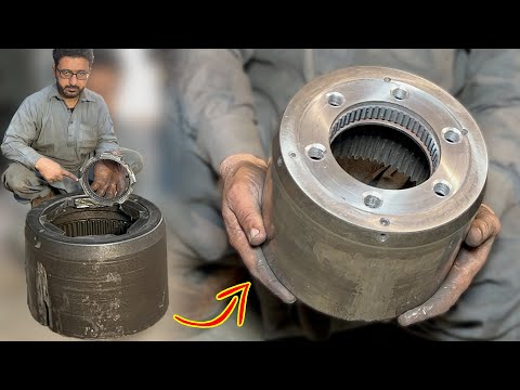 Doosan Wheel Excavator Ring GEAR Assembly Broke In2o Pieces, Expert MECHANIC Restores It Like New