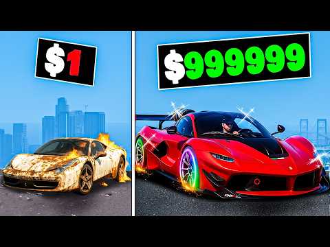 $1 to $1,000,000 Ferrari in GTA 5