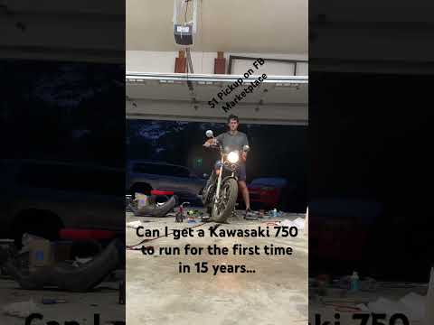 Can I get my $1 Kawasaki Vulcan 750 fired up for the first time in 15 years? #kawasakivulcans