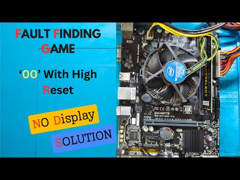 GA-H110M-S2 NO DISPLAY SOLUTION | NOT A COMMON FAULT  | 00 WITH HIGH RESET | #gigabyte #nodisplay