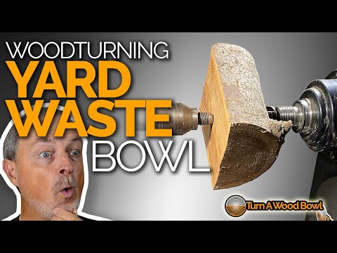 Yard Waste Wood Turned Bowl – Video