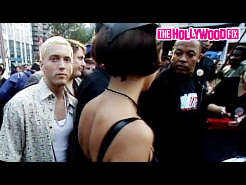 Eminem, Dr. Dre & Ex-Wife Nicole Young Arrive To The 1999 MTV Video Music Awards Red Carpet In N.Y.