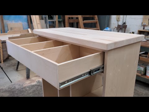 How to make drawers for furniture and install extension rails