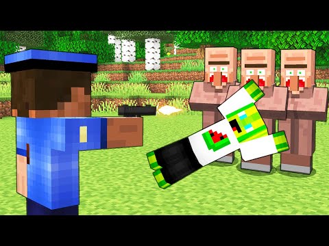 I SAVED VILLAGERS FROM THE POLICE IN MINECRAFT