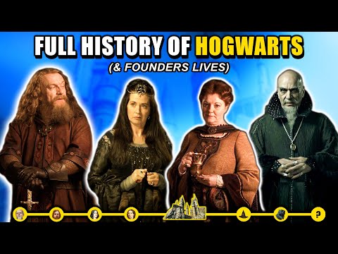 History of Hogwarts & All 4 Founders (Slytherin, Gryffindor, Hufflepuff, Ravenclaw) - Harry Potter
