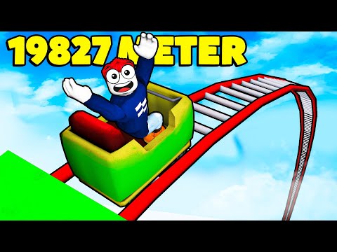 ICH BESUCHE DIE GRÖßTE ACHTERBAHN in Roblox Ride and Slide