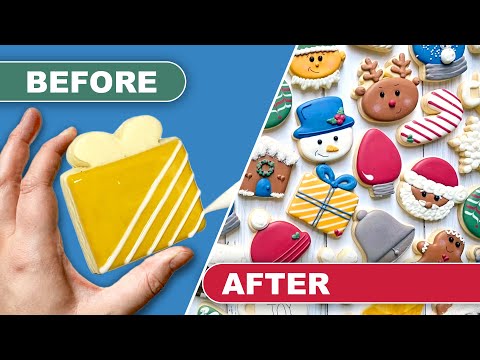 Decorating Frosty CHRISTMAS Cookies with Royal Icing!