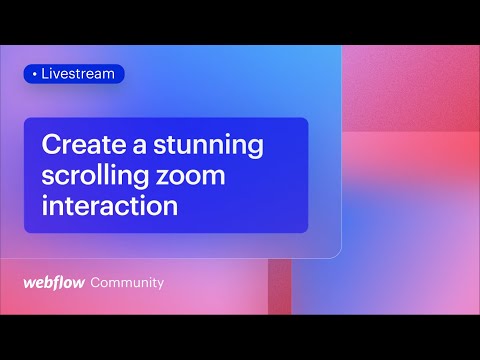 Create a stunning scrolling zoom interaction for your Webflow portfolio in just minutes