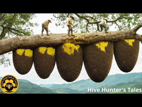 Climbing Trees Without Fear — Only a True Jungle Man | Wild Forest Honey