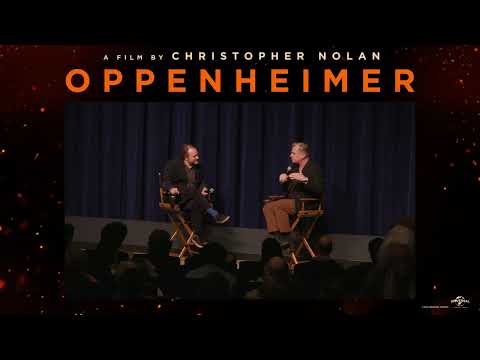 Oppenheimer FYC Panel | Christopher Nolan (moderated by Rian Johnson)