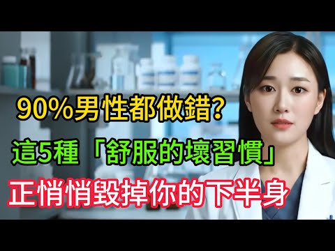 90%男性都做錯？泌尿科醫點名：這5種「舒服的壞習慣」，正悄悄毀掉你的下半身！#男性健康 #兩性