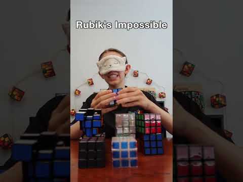 Guessing Rubik's Cubes blindfolded! Can I get them all correct? #Rubiks #3x3 #Rubikscube #Challenge