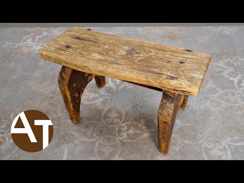Surprisingly complicated restoration of a tiny stool