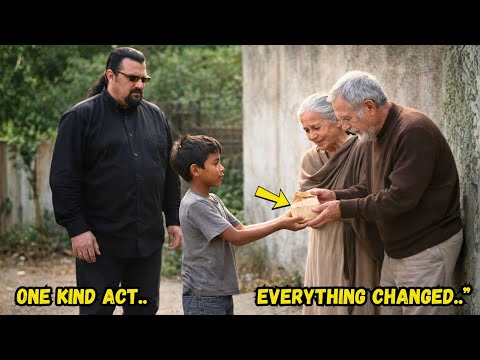 POOR BOY GAVE HIS ONLY MEAL TO AN ELDERLY COUPLE — NEXT DAY, STEVEN SEAGAL KNOCKED ON HIS DOOR!