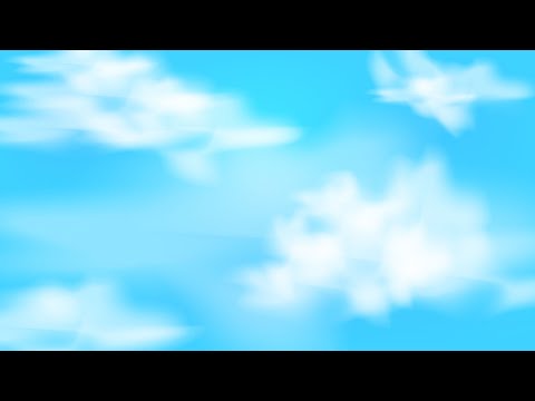 Create a sky with white cloud in adobe illustrator using gradient mesh tool