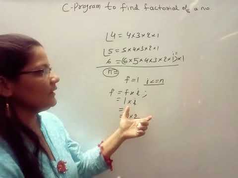 C Program to find Factorial of a Number in C in Hindi  Lec 20|C Programming Tutorial in Hindi