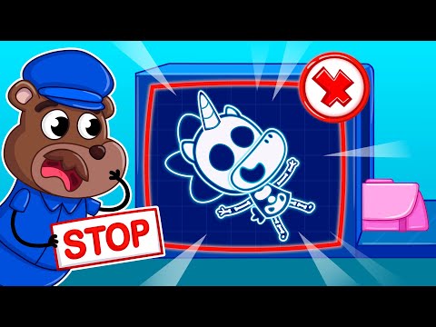 О ні, я застряг! | Рентген в аеропорту Правила для дітей ✈️🌍 | Крихітка Мімі🦄 | Мультики українською