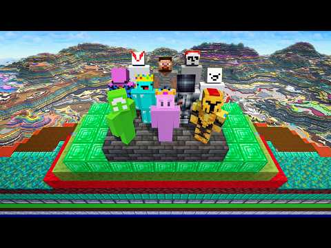 I Put 10 YouTubers in a Random Layer Minecraft World