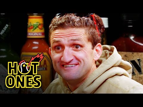 Casey Neistat Melts His Face Off While Eating Spicy Wings | Hot Ones