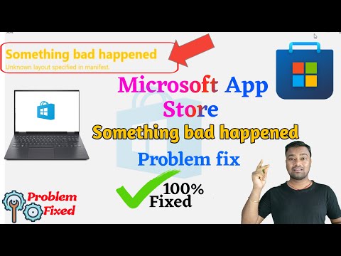 Something Bad Happened Error in Microsoft App Store Problem Fixed || Microsoft App Store Not Open 🔥