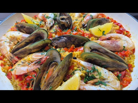 This Seafood Rice Dish Is a Game changer| Turmeric Seafood Paella