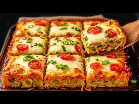 Grated potatoes taste better than pizza!  A brilliant recipe using only 3 potatoes and 2 eggs!