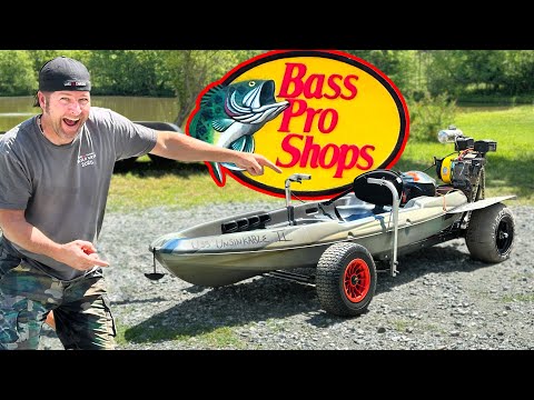 Can We Build an Amphibious Go Kart ONLY Using Parts from Bass Pro Shops?