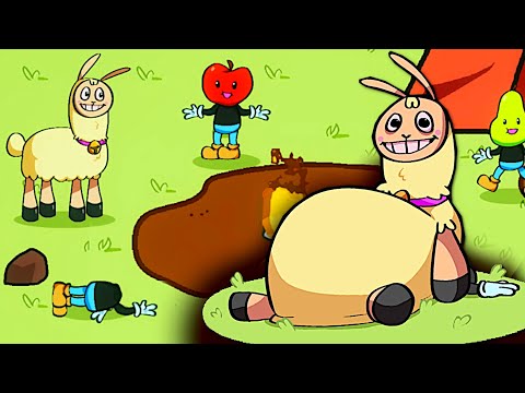 don't run Play A Cute Llama & Eat Friends i Will get you - Hungry Lamu / ALL 2 ENDINGS