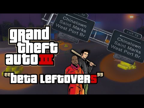 50 BETA LEFTOVERS you can see in GTA 3 without mods