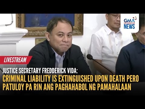 LIVE - DOJ press conference on preliminary investigation concerning flood...  | GMA Integrated News