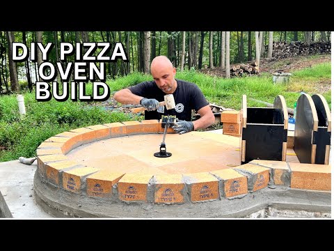 How to Build a Brick Pizza Oven? TIMELAPSE Oven Stand  and Built-In BBQ Area |Step-by-Step DIY Guide