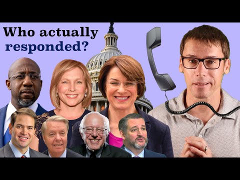 I called every U.S. Senator in the country. Here were the responses I got.