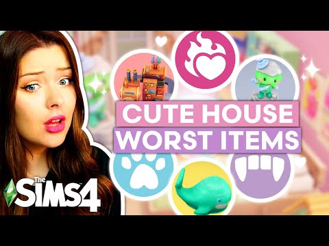 Building a *CUTE* House Using the *WORST* Items From EVERY PACK in The Sims 4