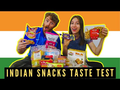 INDIAN SNACKS TASTE TEST 🛒 Trying 10 Different INDIAN Food Items (Salty, Sweet and Savory) in Canada