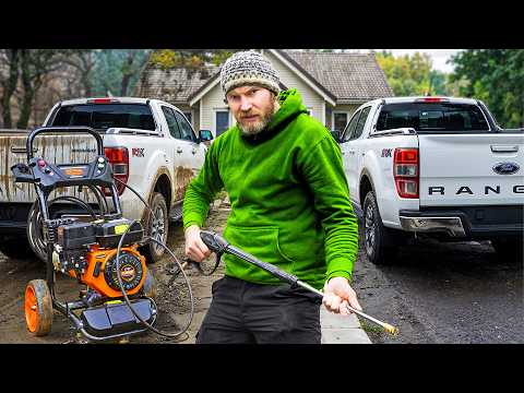 I tried solving my problems with a CHEAP pressure washer...