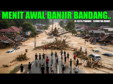 MERINDING !!! MENIT-MENIT AWAL BANJIR BANDANG SUSULAN, Cuaca Memburuk Air Besar Rumah Hancur & Roboh