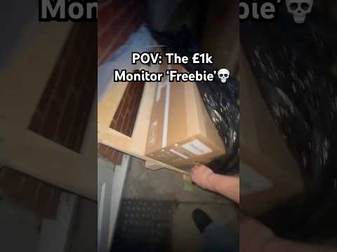 POV: He Thought Getting a Free £1k Monitor Was a Sweet Gig… Until He Saw the Size of the Box 😂