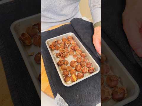 Chestnuts are perfect for the holidays. Here’s how I like to prepare them! #shorts