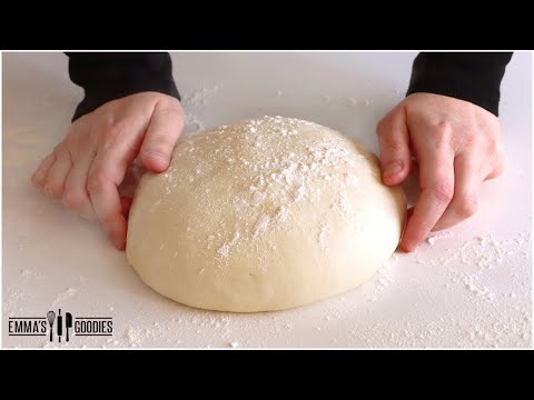 3 Ingredient PIZZA DOUGH | Easy NO KNEAD Pizza Dough Recipe