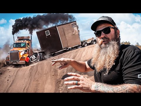 Truck Off-Roading with 100,000 lbs… STOP!! 🛑 We Lost The Trailer!