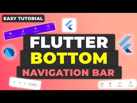 Flutter Bottom Navigation Bar Tutorial | BottomNavigationBar Widget Guide