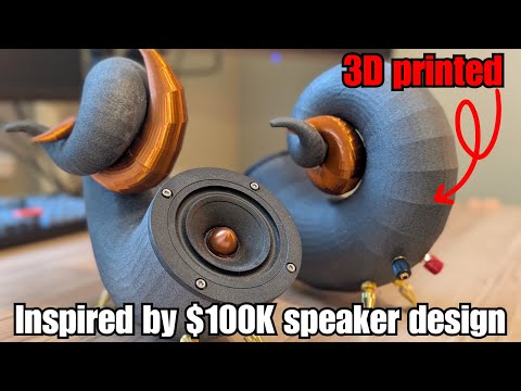 3D Printing Unique Speakers inspired by $100k design