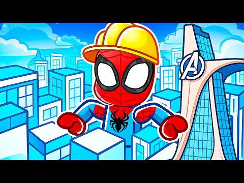 WE BUILT a SUPERHERO CITY in Roblox!