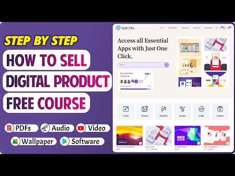How to Make a FREE Digital Downloadable Products Selling eCommerce Website with WordPress