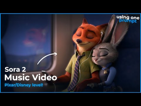 Create 30-Minute Long AI Animated Music Video using Sora 2 (Pixar-Quality!)